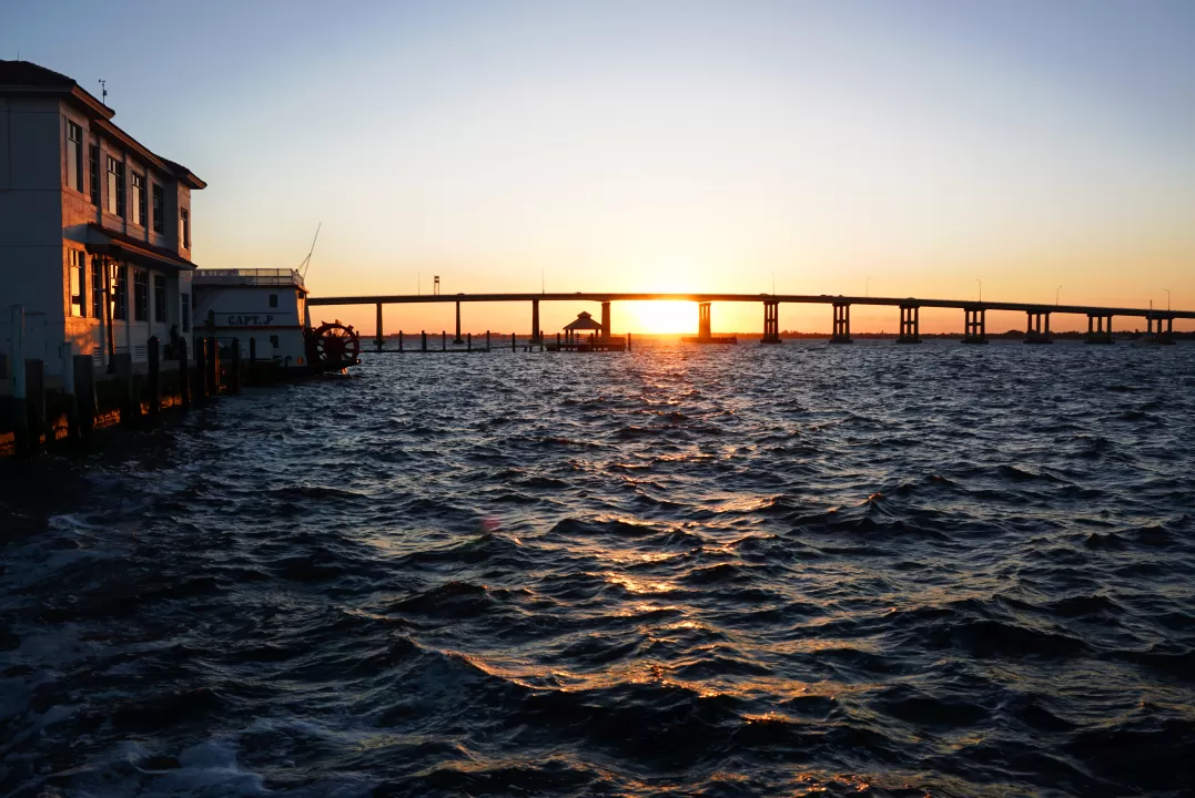 Downtown FM Bridge Sunset
